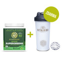 Ormus SuperGreens Organic Natural, Powder + Shaker Vitalvibe FREE