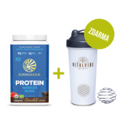 Protein Blend Organic Chocolate, Powder + Shaker Vitalvibe FREE