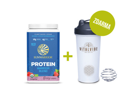 Protein Blend BIO lesné plody, prášok + Shaker Vitalvibe ZDARMA