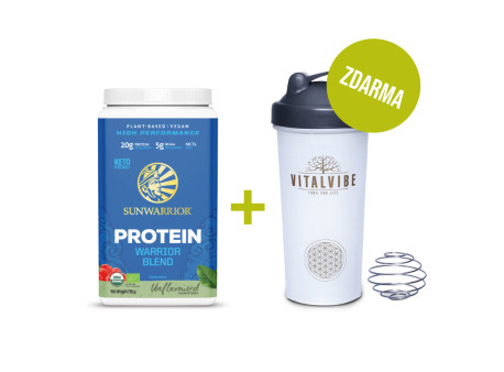 Protein Blend BIO natural, prášek + Shaker Vitalvibe ZDARMA