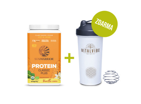 Protein Plus BIO vanilka, prášek + Shaker Vitalvibe ZDARMA