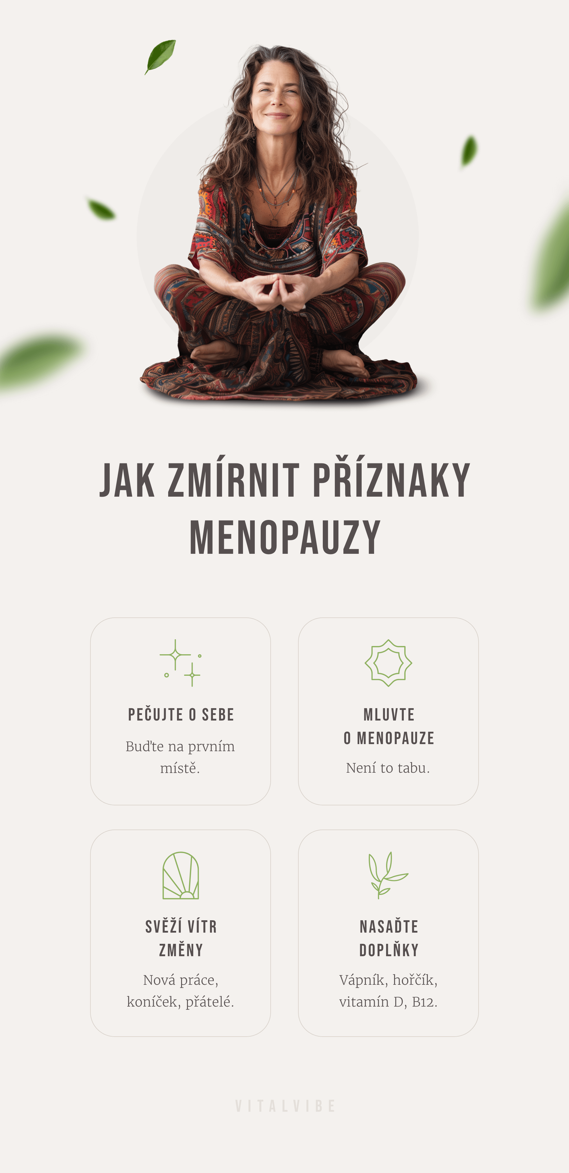 Jak zmírnit příznaky menopauzy