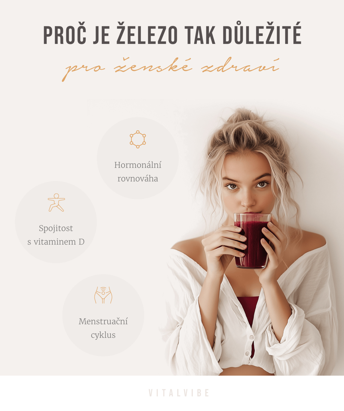 Železo, ženské zdraví a menstruace