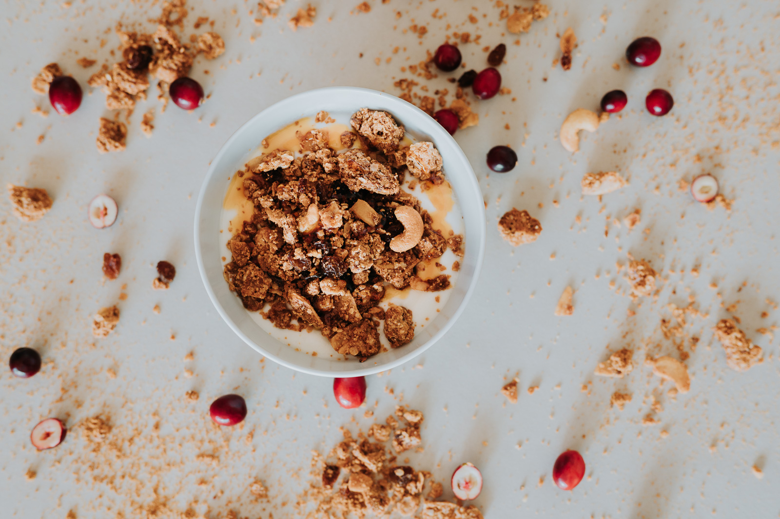 Veganská granola bez lepku s příchutí Salted Caramel