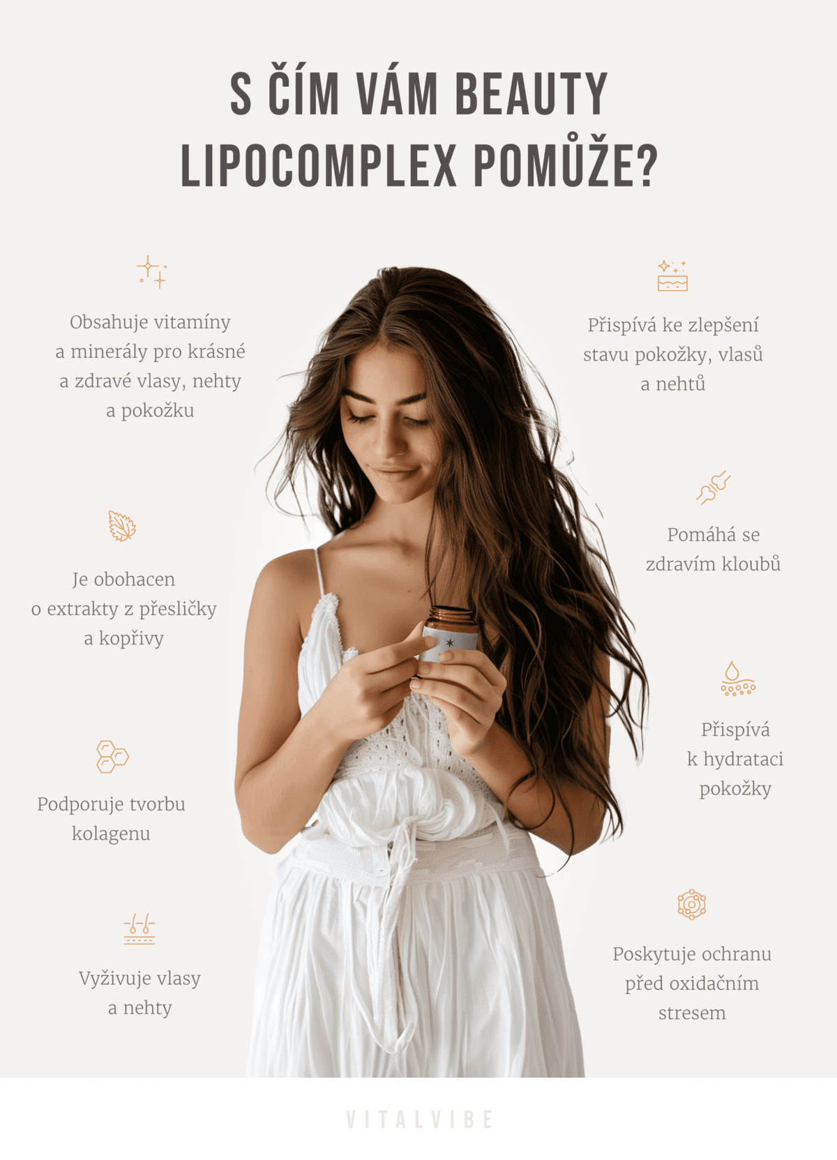 Beauty Lipocomplex pro zdraví pokožky, vlasů a nehtů